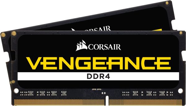 CORSAIR RAM SODIMM XMS4 KIT 2x32GB CMSX64GX4M2A3200C22, DDR4, 3200MHz, LATENCY 22-22-22-53, 1.20V, VENGEANCE, BLACK, LTW. 1