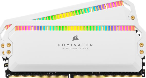 CORSAIR RAM DIMM XMS4 KIT 2x16GB CMT32GX4M2D3600C18W, DDR4, 3600MHz, LATENCY 18-22-22-42, 1.35V, DOMINATOR PLATINUM RGB, XMP 2.0, RGB LED, WHITE, LTW. 20210216144547 722d9a89 1