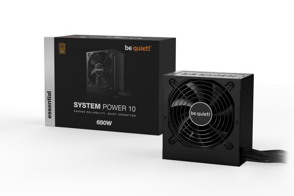 BEQUIET PSU SYSTEM POWER 10 650W BN328, BRONZE CERTIFIED, 12CM QUIET & COOL FAN, 5YW. bn328 1 1