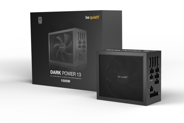 BEQUIET PSU DARK POWER 13 1000W BN335, TITANIUM CERTIFIED, MODULAR CABLES, SILENT WINGS 135MM FAN, 10YW. BN335 first 1