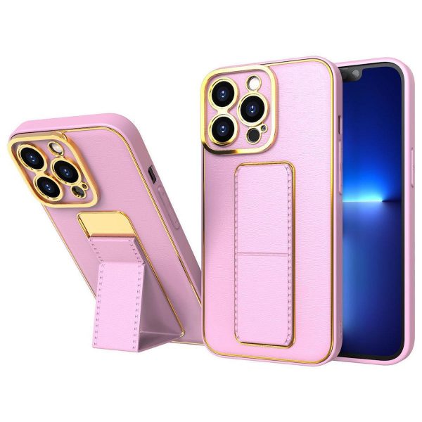 New Kickstand Case case for iPhone 13 Pro Max with stand pink - 9145576259559 New Kickstand Case case for iPhone 13 Pro Max with stand pink 1