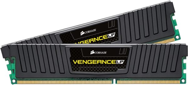 CORSAIR RAM DIMM XMS3 KIT 2x4GB CML8GX3M2A1600C9, DDR3, 1600MHz, LATENCY 9-9-9-24, 1.5V, VENGEANCE, BLACK, LOW PROFILE, LTW. 1