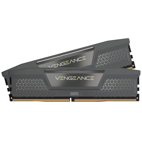 CORSAIR RAM DIMM XMS5 KIT 2x32GB CMK64GX5M2B5600Z40, DDR5, 5600MHz, LATENCY 40-40-40-77, 1.25V, VENGEANCE DDR5, DUAL PROFILE INTEL XMP & AMD EXPO, GREY, LTW. 4187059 1