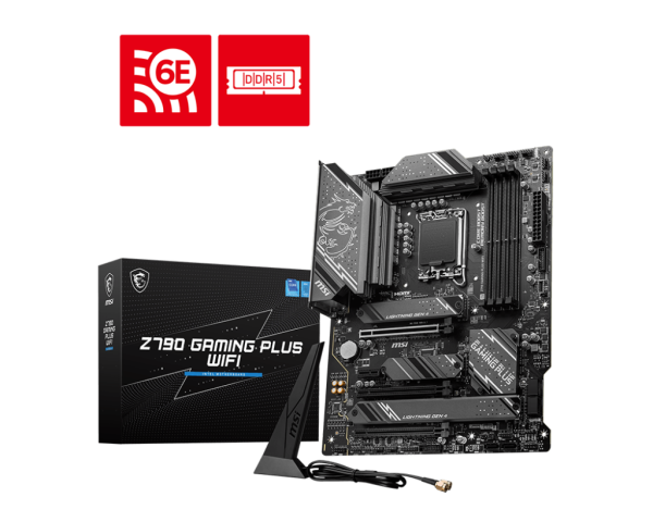 MSI MB Z790 GAMING PLUS WIFI, SOCKET INTEL LGA1700 14th/13th/12th GEN CPU, CS INTEL Z790, 4 DIMM SOCKETS DDR5, DP/HDMI, LAN 2.5G, WIFI, ATX, 3YW. Z790 GAMING PLUS WIFI 1