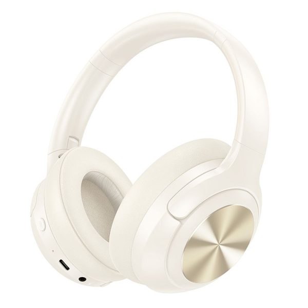 HOCO wireless headphones bluetooth ANC W54 milky white