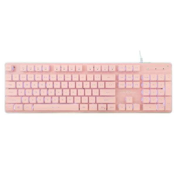 WHITE SHARK LED KEYBOARD GK-003141 TACHI US LAYOUT PINK