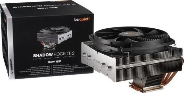 BEQUIET CPU COOLER SHADOW ROCK TF 2 BK003, 160W TDP, INTEL LGA 1200/ 2066/ 775/ 1150/ 1151/ 1155/ 1156/ 1366/ 2011(-3) Square ILM, SOCKET AMD AM2(+ )/AM3 (+)/ AM4/ FM1/ FM2(+), 3YW. 20170707121855 1c82b5f1 1