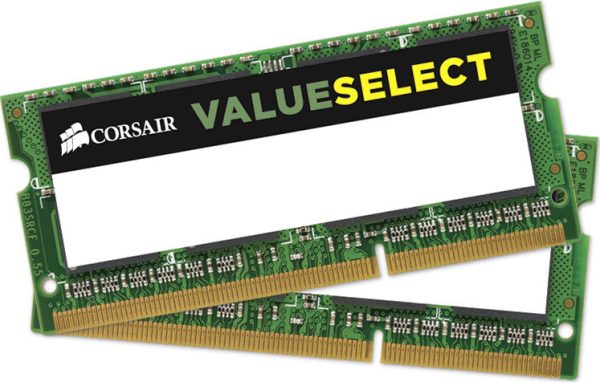 CORSAIR RAM SODIMM XMS3 KIT 2x8GB CMSO16GX3M2C1600C11, DDR3, 1600MHz, LATENCY 11-11-11-28, 1.35V, VALUE SELECT, BLACK, LTW. 20200316160935 c31d8114 1