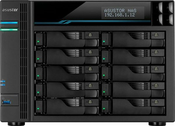 ASUSTOR NAS LOCKERSTOR 10 AS6510T, DT, 10 BAYS HOT SWAP, INTEL ATOM C3538 2.1GHz QC, 8GB (MAX 32 GB) DDR4, 2x M.2 NVMe SSD CACHING, 2xUSB3.2, 10GbEx2, 2,5 GbEx2, WoL, WoW, 3YW. 20211124171231 a557ddba 1