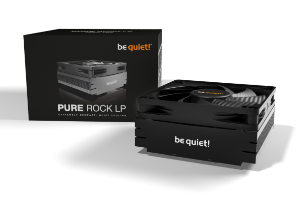 BEQUIET AIR CPU COOLER PURE ROCK LP BK034, 100W TDP, INTEL SOCKET LGA 1700/1200/1150/1151/1155, AMD AM4/AM5, 3YW. BK034 first 1