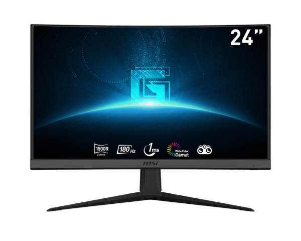 MSI MONITOR GAMING G24C6 E2, CURVED VA FHD, 24", 16:9, 250CD/M2, 3000:1, 1MS, 180HZ, 1920x1080, 2xHDMI/ 1xDP/ HP OUT, BLACK, 3YW G24C6 E2 first 1