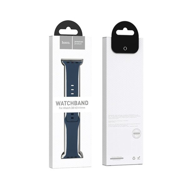 HOCO silicone strap for Apple Watch 42 / 44 / 45 / 49 mm WA15 midnight blue