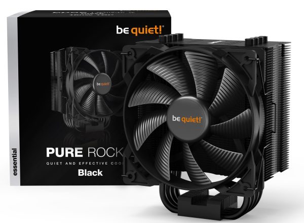 BEQUIET CPU COOLER PURE ROCK 2 BLACK BK007, 150W TDP, INTEL LGA 1700/ 1200/ 2066/ 1150/ 1151/ 1155/ 2011(-3) Square ILM6, AMD AM5/ AM4, 3YW. bk007 2 1