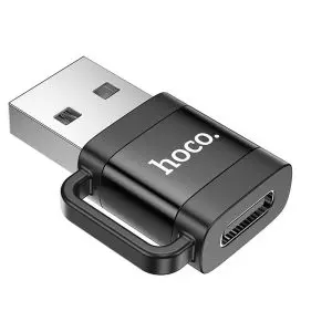 HOCO adapter OTG USB A (male) to Type C (female) 3A UA31D black