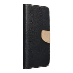 FANCY Book case for SAMSUNG S24 FE black / gold