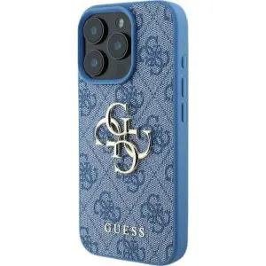 GUESS case for IPHONE 16 GUHCP16S4GMGBL (4G PU Big Logo) blue