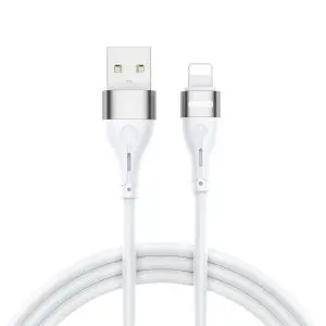 BWOO Cable USB - Lightning 1m 3A Minimalist Silicone White X280L