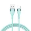 BWOO Cable USB - USB-C 1m 3A Minimalist Silicone Green X280C