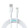 BWOO Cable USB - USB-C 2m 3A white