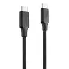 Proove cable Striped Silicone USB-C - USB-C 1m 60W black