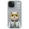NIMMY case COOL&CUTE 2.0 Bear for IPHONE 15 gray