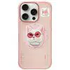 NIMMY case GLASSES COOL CAT compatible with MagSafe for IPHONE 16 Pro Max pink