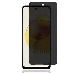 TechWave 5D Full Glue Privacy Tempered Glass for Motorola Moto G54 5G / G54 5G Power black