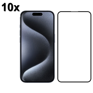 TechWave 5D Full Glue Tempered Glass for Apple iPhone 16 Pro Max black (Σετ 10 τεμαχίων - bulk)