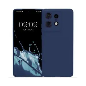 TechWave Matt case for Motorola Edge 50 Pro navy blue