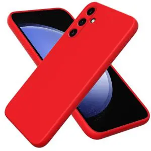 TechWave Soft Silicone case for Samsung Galaxy S24 FE red