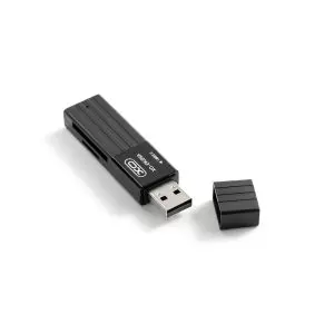 XO DK05A card reader 2 σε 1 USB 2.0, μαύρο