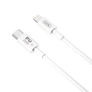 XO NB-Q189B καλώδιο USB-C σε Lightning, PD 20W, 2,0μ, λευκό