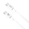 XO NB-Q190B PD καλώδιο USB-C σε USB-C, 2,0μ, 60W, λευκό