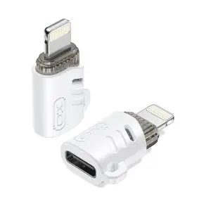 XO NB256E αντάπτορας USB-C σε Lightning, λευκό