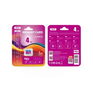 XO microSDHC κάρτα μνήμης 4GB, class 10 , ροζ