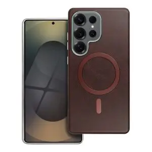GENTLEMAN MAG COVER Case compatible with MagSafe for SAMSUNG A36 brown