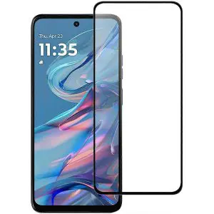 TechWave 5D Full Glue Tempered Glass for Motorola Moto G34 / G45 black