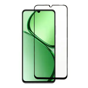TechWave 5D Full Glue Tempered Glass for Realme C61 black