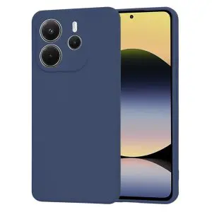 TechWave Matt case for Xiaomi Redmi Note 14 5G navy blue
