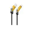 XO NB283 καλώδιο 4σε1, USB-C σε Lightning + USB-C σε USB-A, 60W, 1μ, γκρι
