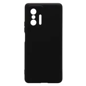 iNOS Liquid Silicone Back Cover Σιλικόνης για Xiaomi 11T / 11T Pro, μαύρο