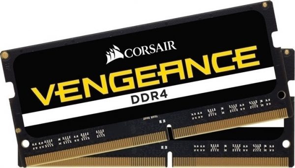 CORSAIR RAM SODIMM XMS4 KIT 2x8GB CMSX16GX4M2A2666C18, DDR4, 2666MHz, LATENCY 18-19-19-39, 1.20V, VENGEANCE, BLACK, LTW. 1