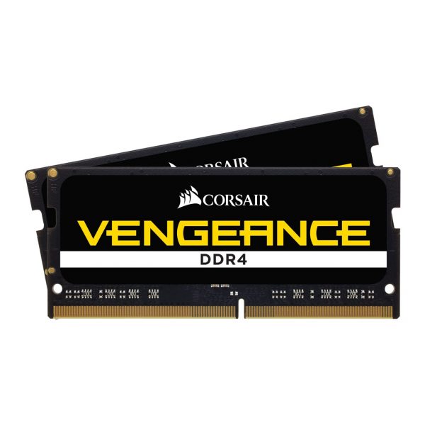 CORSAIR RAM SODIMM XMS4 KIT 2x8GB CMSX16GX4M2A2400C16, DDR4, 2400MHz, LATENCY 16-16-16-39, 1.20V, VENGEANCE, BLACK, LTW. 1