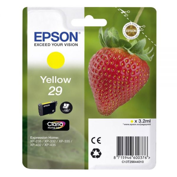EPSON Cartridge Yellow C13T29844012 C13T29844012 1