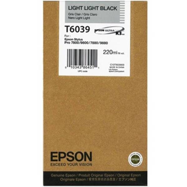 EPSON Cartridge Light Light Black C13T603900 C13T603900 1