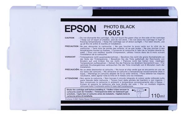 EPSON Cartridge Photo Black C13T605100 C13T605100 1