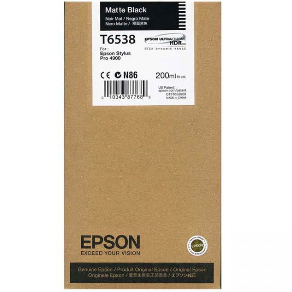 EPSON Cartridge Matte Black C13T653800 C13T653800 1
