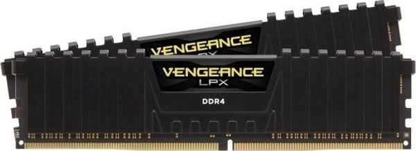 CORSAIR RAM DIMM XMS4 KIT 2x8GB CMK16GX4M2A2400C16, DDR4, 2400MHz, LATENCY 16-16-16-39, 1.20V, VENGEANCE LPX, XMP 2.0, BLACK, LTW. 1