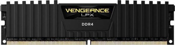CORSAIR RAM DIMM XMS4 16GB CMK16GX4M1A2400C14, DDR4, 2400MHz, LATENCY 14-16-16-31, 1.20V, VENGEANCE LPX, XMP 2.0, BLACK, LTW. 1