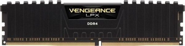 CORSAIR RAM DIMM XMS4 8GB CMK8GX4M1A2400C16, DDR4, 2400MHz, LATENCY 16-16-16-39, 1.20V, VENGEANCE LPX, XMP 2.0, BLACK, LTW. 1